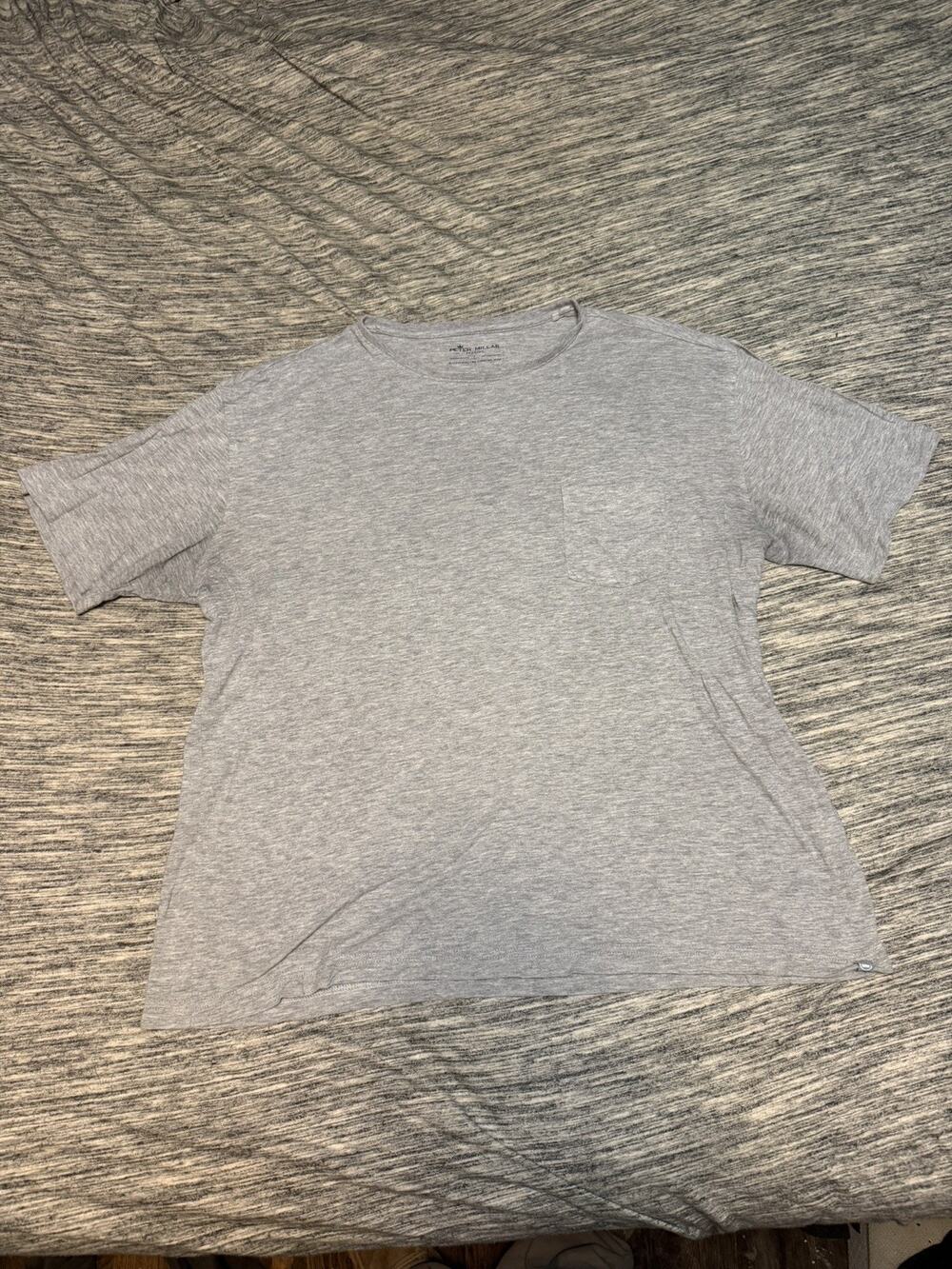 Peter Millar Seaside Collection Men's Blue Pocket Crew Neck T-Shirt Size Large